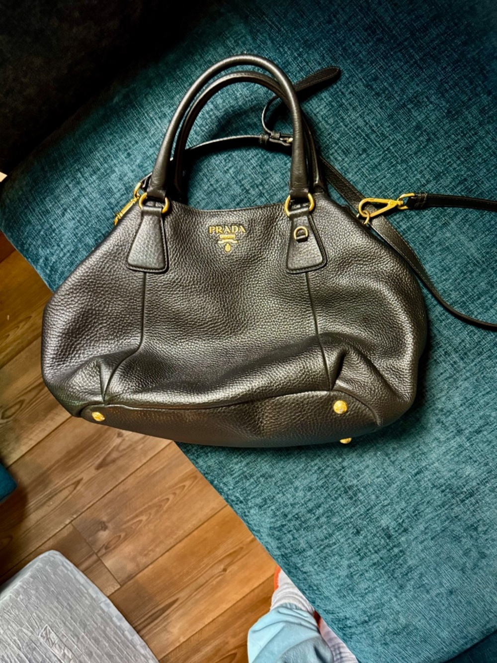 Prada Vitello Phenix Leather Top Handle Bag - Picture 2 of 11